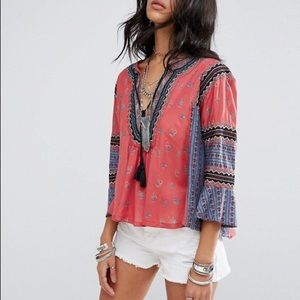 Free People But I Like It Boho Top